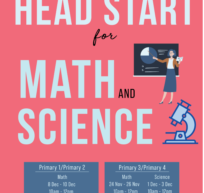 School Holiday Workshops for Primary and Secondary Level (Nov/Dec 2020)