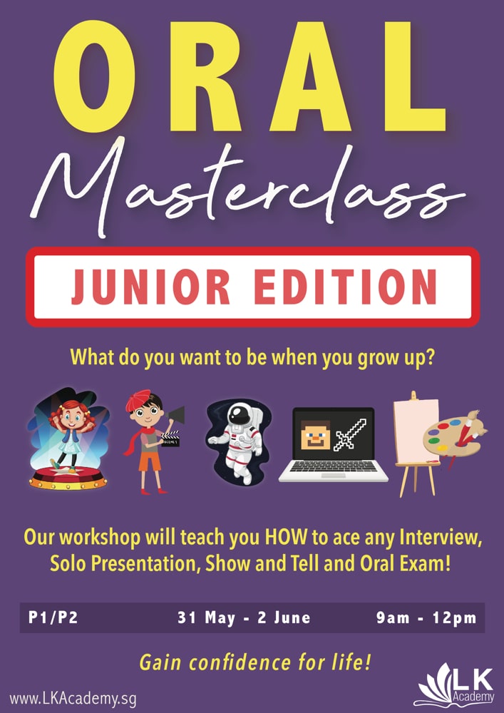 oral masterclass junior edition holiday workshop june 2021